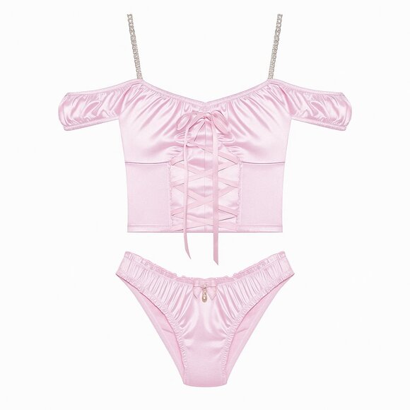 “Treat Me Right” Satin Set – Sugar Thrillz (Dolls Kill) Size Small - Picture 1 of 1